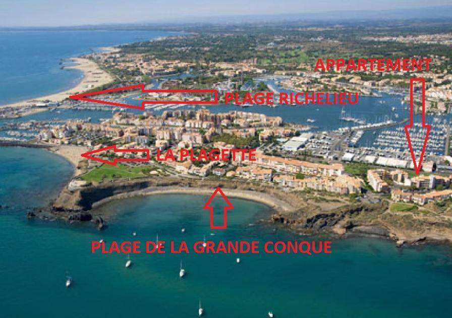 Cap D'Agde 300M Plage Du Mole,Vue Port,Parking,Lave Linge,Piscine公寓 外观 照片